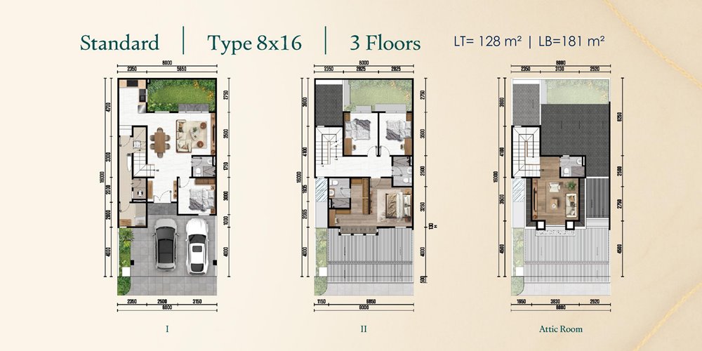 tipe 8x16 standar